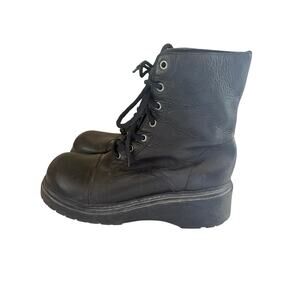MIA Black Platform Combat Boots Women’s Chunky Sole Lace Up Grunge Size 10M